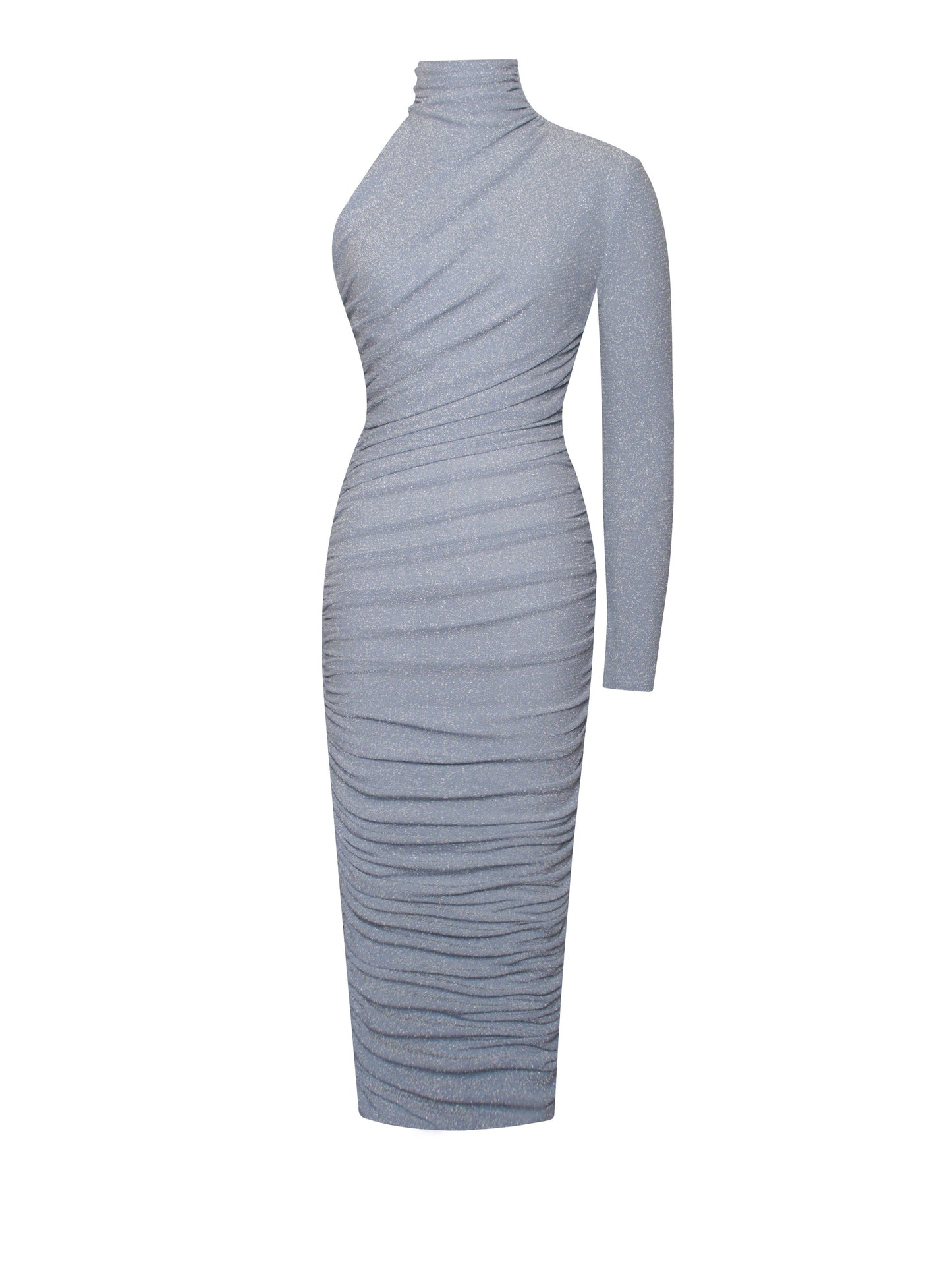 Peyton One Sleeve Ruched Dress